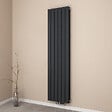 EMKE - EMKE Radiateur Chauffage Central Vertical 180 x 46 cm 1624W Double Panneau en Acier Anthracite – Radiateur Eau Chaude Mural Design - vignette