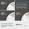 EMKE - EMKE Miroir lumineux salle de bain rond diamètre 80cm cadre noir, Sangle réglable, Miroir LED avec Interrupteur Tactile, 3 couleurs de Lumières - vignette