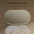 EMKE - EMKE Miroir mural 60 × 100 cm Miroir ovale avec cadre doré, Miroir non lumineux salle de bain - vignette