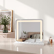 EMKE - EMKE Miroir cosmétique 50x41.6cm, avec 3 LED de couleur à intensité variable, miroir carré blanc orientable sur 360° - vignette