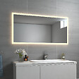 EMKE - EMKE Miroir lumineux salle de bain 120x60cm, Miroir avec éclairage Miroir LED, Lumière Blanche Chaude - vignette