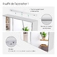 EMKE - EMKE Armoires de toilette 60x65cm Blanche Armoire Salle de Bain en Miroir Double Face - vignette