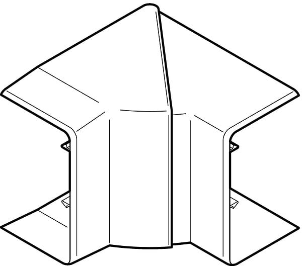 OBO BETTERMANN - Angle interieur CLIDI 90X55mm - REHAU - 6132953 - large