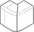 OBO BETTERMANN - Angle exterieur CLIDI 130X55mm - REHAU - 6132935 - vignette