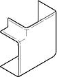 OBO BETTERMANN - Angle exterieur CLIDI 130X55mm - REHAU - 6132935 - vignette