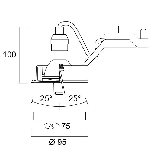 SYLVANIA - Kit inset blanc LUMIANCE RLED + V2 6W 345lm 40° 3000K - SYLVANIA - 3001774 - large