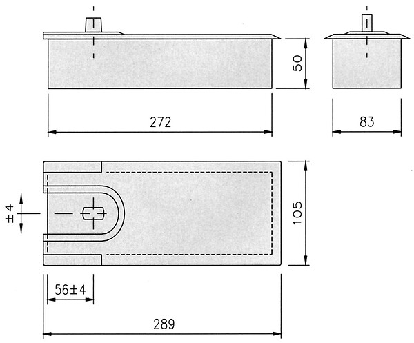 LCN - Plaque de pivot 710.01 pour série 8610 inox - LCN - 3050705064 - large