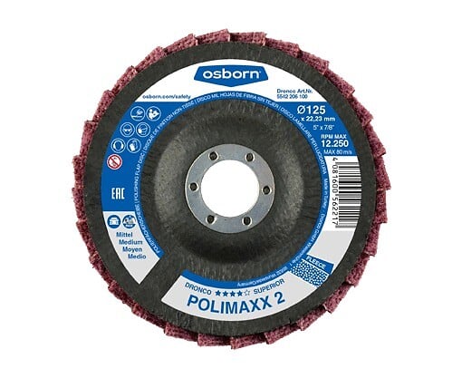DRONCO - Disque à  lamelles de polissage Polimaxx gros 125mm - DRONCO - 5542204100 - large