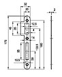 HERACLES - Gâche double empennages pour serrure monopoints à  larder NF et NFQC noire HERACLES - I-L999-GH2NR - vignette
