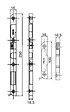 ASSA ABLOY - Jeu de 3 gâches pour serrure 20215 bouts ronds type 16 main gauche - vignette