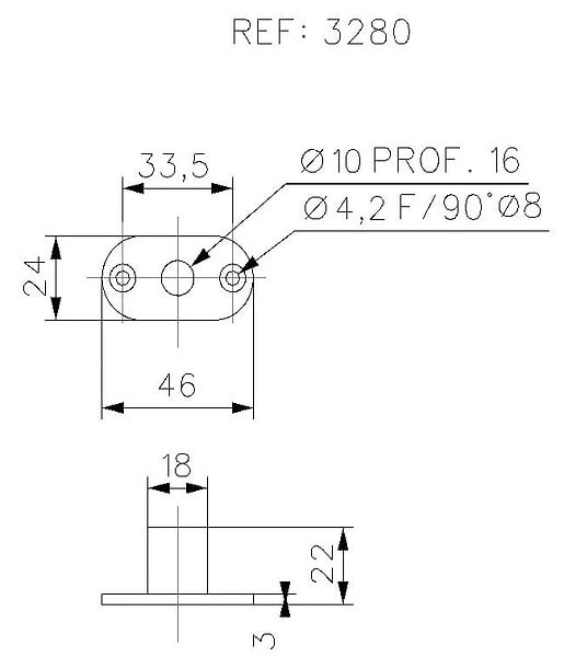 STREMLER - Boîte à  roulement laiton poli - STREMLER - 3280.00.0 - large