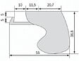 LA CROISEE DS - FERMETURE SORGHO 130MM LAQ BRUN RAL1247 - vignette