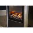 SAHARA - Poêle à gaz 3,4KW Bleu et Noir - Chauffage d'appoint effet Feu de bois Manhattan Sahara - vignette