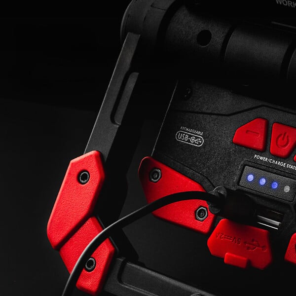 NEBO - Omni 2K - Lampe de Travail Rechargeable - 2000 Lumens - Éclairage COB - Fonction Danger Rouge - large