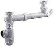 VALENTIN - Tubulure  pour évier 2 cuves entraxe 160 à  360mm avec prise MAL et siphon - VALENTIN - 00 778100 001 00 - vignette