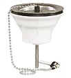 VALENTIN - Bonde d'évier PVC D60 55l/min avec bouchon-chaînette - VALENTIN - 00 701500 000 00 - vignette