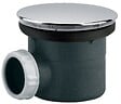 VALENTIN - Bonde de receveur à  capot métal rond 117mm pour douche D90 sortie horizontale  - VALENTIN - 00 571500 000 00 - vignette