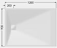 AKW - Receveur ONYX blanc 1600x700mm avec bonde - AKW - 12830WH-CH - vignette
