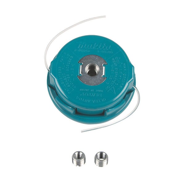 MAKITA - Tête à 2 fils automatique nylon MAKITA B-02945 Ø2,4mm filetage M10 et M8x1,25 - large