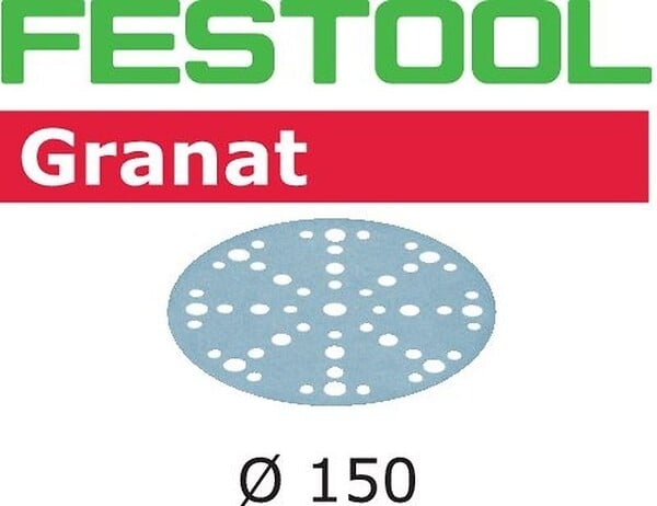 FESTOOL - Abrasif Granat Ø150 P60 STF FESTOOL 575155 - Boite de 10 - large