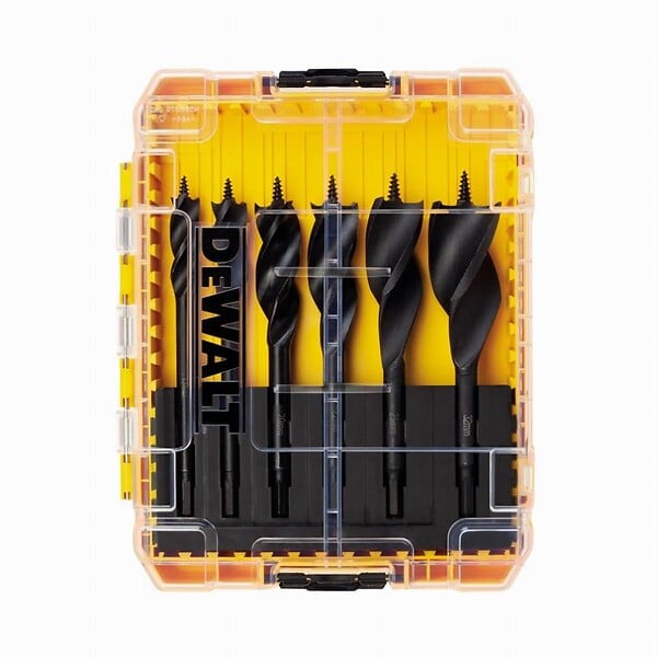DEWALT - Coffret TOUGHCASE de 6 mèches à bois DEWALT DT90238-QZ 3 pointes Extrême - large