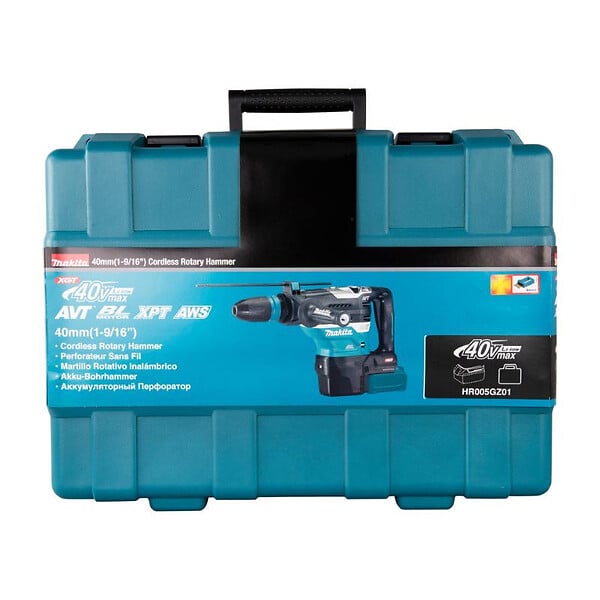 MAKITA - Perforateur-burineur SDS-MAX 40V max Li-Ion XGT MAKITA HR005GZ01 40 mm - Machine seule - large