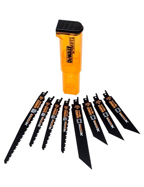 DEWALT - Coffret de 8 Lames DEWALT DT99551-QZ pour scie sabre XR Runtime - large
