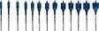 BOSCH - Mèches plates BOSCH 2608900336 Self Cut Speed set de 13 pièces - vignette