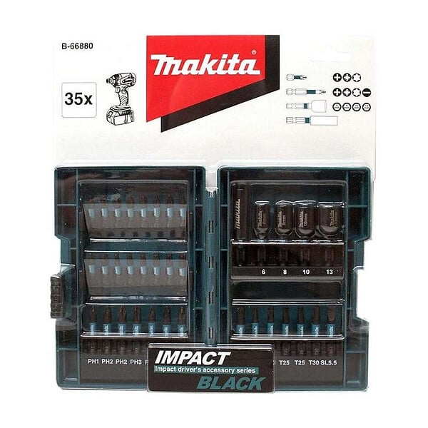 MAKITA - Jeu de 35 embouts de vissage MAKITA B-66880 IMPACT BLACK - large