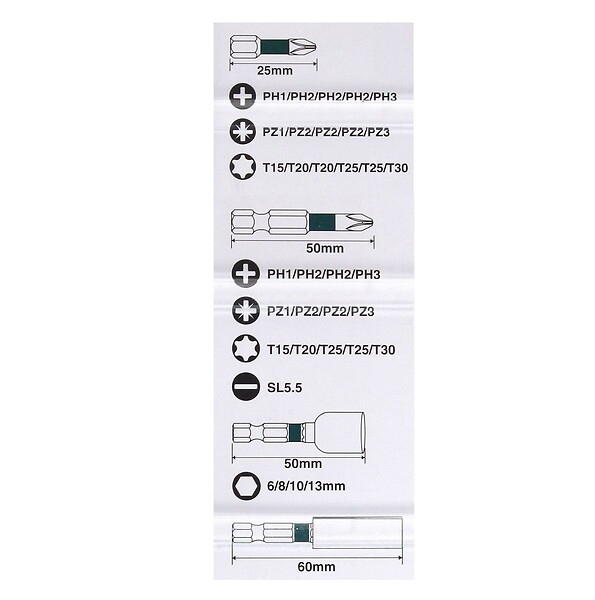 MAKITA - Jeu de 35 embouts de vissage MAKITA B-66880 IMPACT BLACK - large