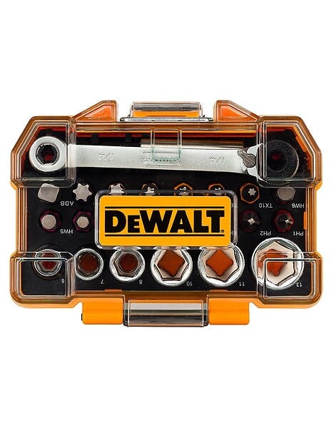 DEWALT - Jeu de douille et d'embouts DEWALT DT71516-QZ 24 pièces - large