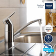 GROHE - Robinet de cuisine Get chromé + microfibre - vignette