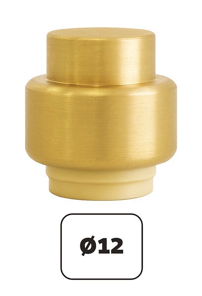 SOMATHERM FOR YOU - Bouchon laiton à clipser pour cuivre ou PER ou Multicouche Ø12 - large