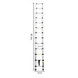 SECURY-T - Echelle télescopique aluminium 13 marches H3,8 m avec barre stabilisatrice - vignette