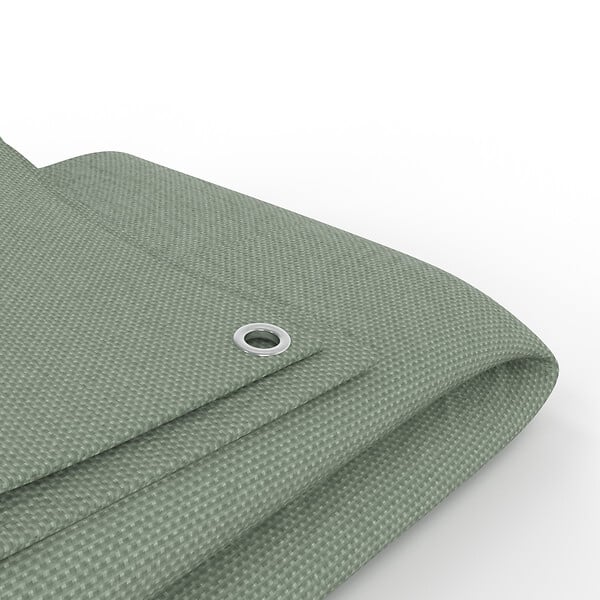 JARDIBEST - Bâche à bois - Polyéthylène - Vert - 80g/m2 - 2x8m - large