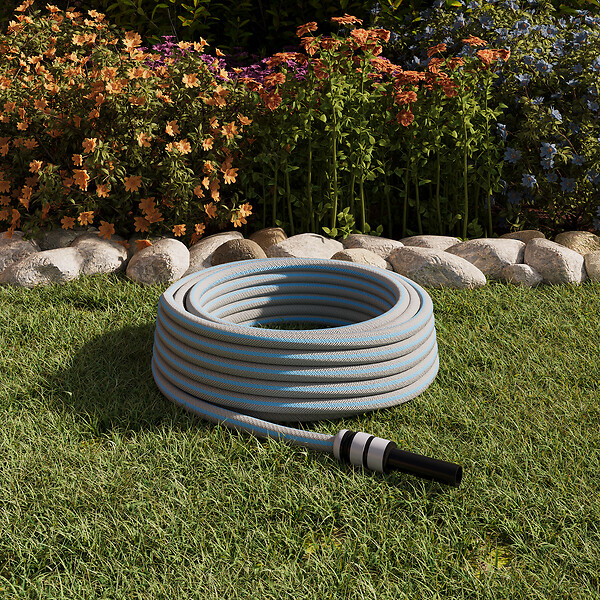 JARDIBEST - Tuyau d'arrosage NTS équipé 5 couches Jardibest 15mm par 20m - large