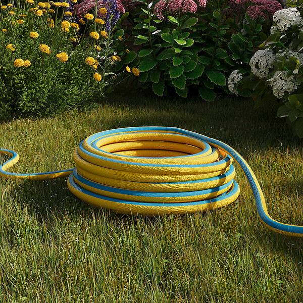 JARDIBEST - Tuyau d'arrosage 3 couches tricoté - 19mm par 50m - large