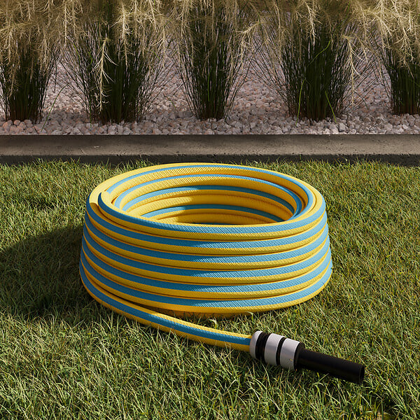 JARDIBEST - Tuyau d'arrosage 3 couches tricoté équipé Jardibest 15mm par 15m - large
