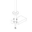 VALAZ - Robinet mitigeur baindouche sur pied CALGARY noir mat - vignette