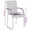 VIDAXL - vidaXL Chaises empilables d'extérieur lot de 2 Résine tressée Marron - vignette