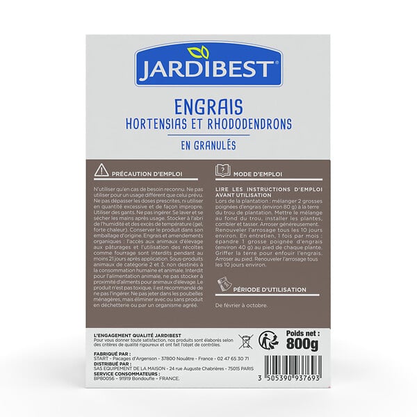 JARDIBEST - Engrais terre de bruyère - 800g - large