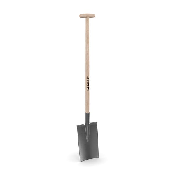 JARDIBEST - Louchet à manche béquille - Bois et acier trempé - 90cm - large