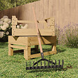 JARDIBEST - Scarificateur - Acier et bois - 32 dents - vignette