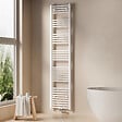 EMKE - EMKE Sèche-serviette eau chaude, Radiateur sèche-serviettes raccordement central Blanc 180x40cm 618Watts - vignette