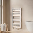 EMKE - EMKE Sèche-serviette eau chaude, Radiateur sèche-serviettes raccordement central Blanc 100x50cm 427Watts - vignette