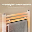 EMKE - EMKE Sèche-serviette eau chaude, Radiateur sèche-serviettes raccordement central Blanc 100x50cm 427Watts - vignette
