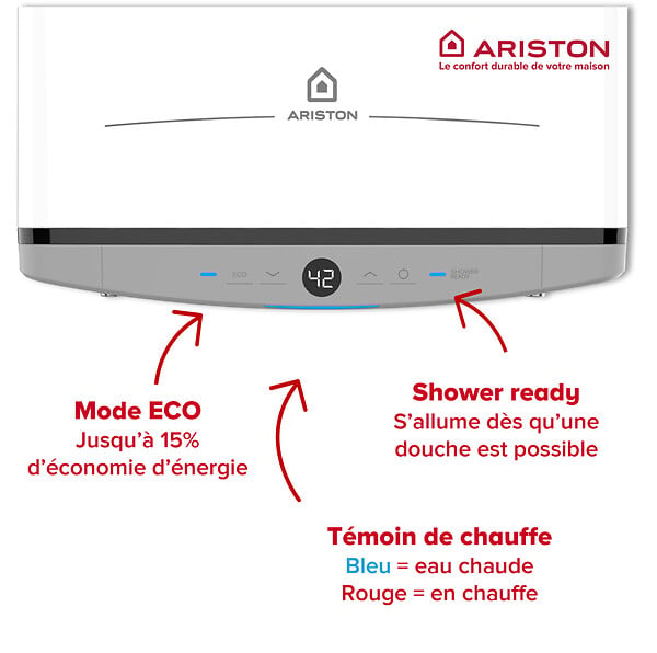 ARISTON - Chauffe-eau électrique Plat 45 l Ariston VELIS DUNE - large