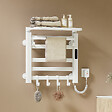 EMKE - EMKE Chauffe-serviettes Électrique 50×50cm, Thermostat Intelligent WiFi, Radiateur de Salle de Bain Électrique, Chauffe-serviettes Électrique, Blanc - vignette
