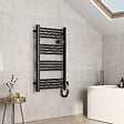 EMKE - EMKE Sèche-serviette électrique Aluminium Commande tactile Température réglable - 960 x 540 mm Noir 500W - vignette