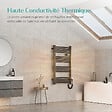EMKE - EMKE Sèche-serviette électrique Aluminium Commande tactile Température réglable - 960 x 540 mm Noir 500W - vignette